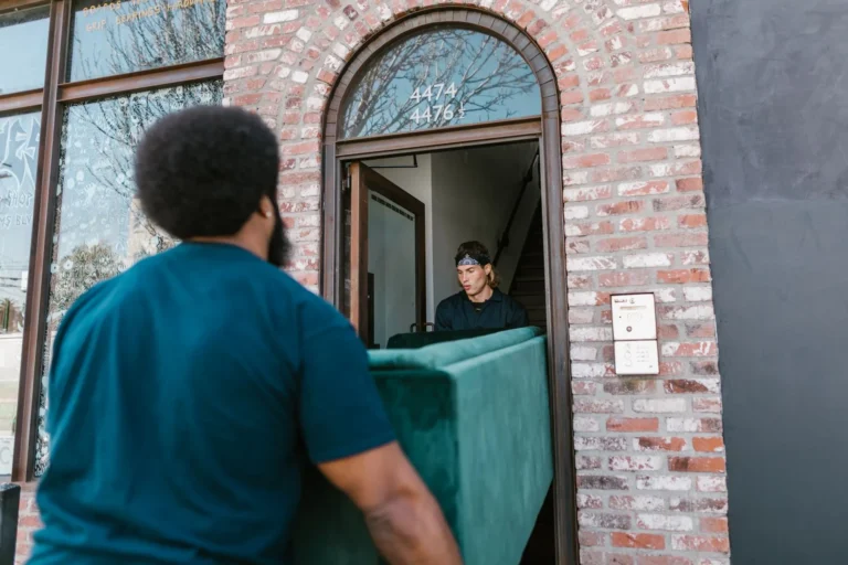 Furniture being delivered for installation